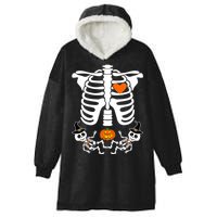 Pregnant Halloween Skeleton Baby Twins Witch Pumpkin Costume Hooded Wearable Blanket