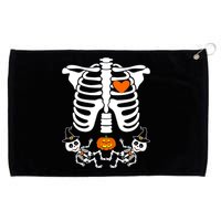 Pregnant Halloween Skeleton Baby Twins Witch Pumpkin Costume Grommeted Golf Towel