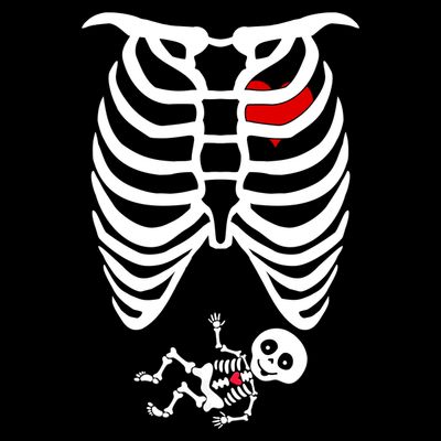 Pregnant Skeleton T-Shirt