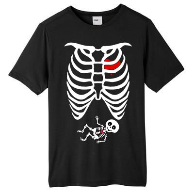 Pregnant Skeleton Tall Fusion ChromaSoft Performance T-Shirt