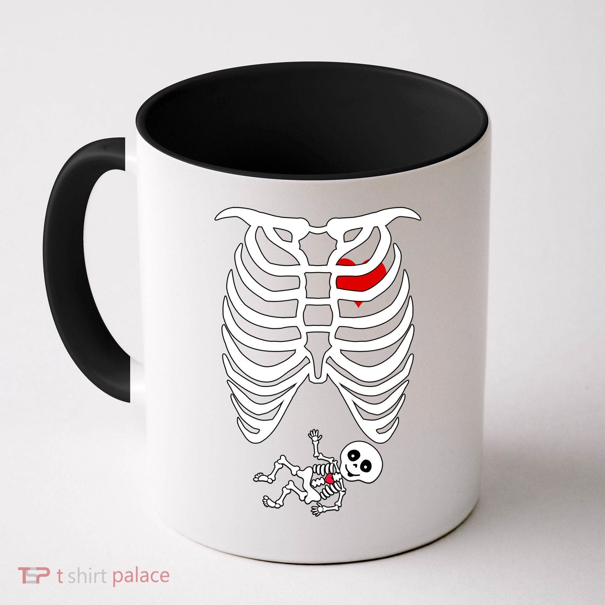 Pregnant Skeleton Mug