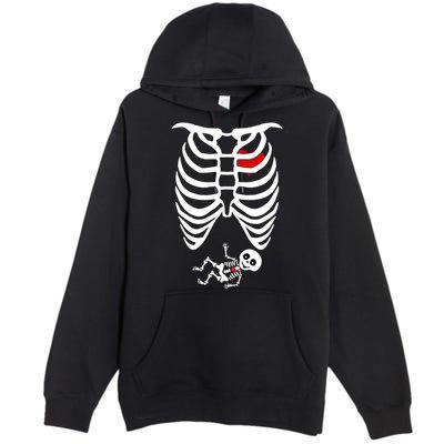 Pregnant Skeleton Premium Pullover Hoodie