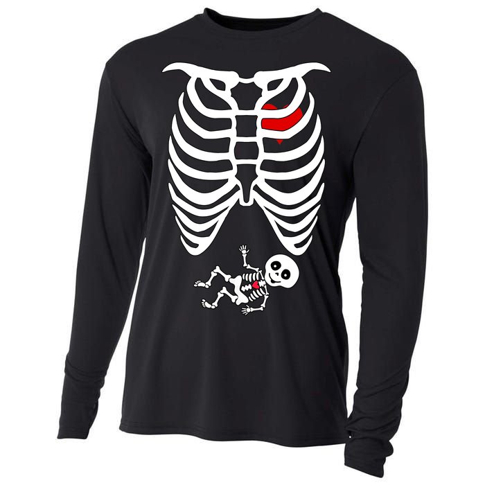 Pregnant Skeleton Cooling Performance Long Sleeve Crew