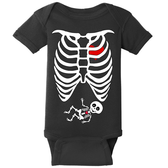 Pregnant Skeleton Baby Bodysuit