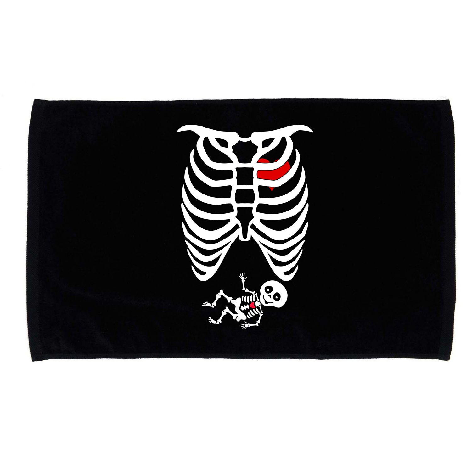 Pregnant Skeleton Microfiber Hand Towel