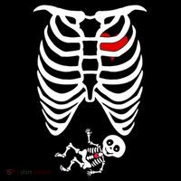 Pregnant Skeleton Kids T-Shirt
