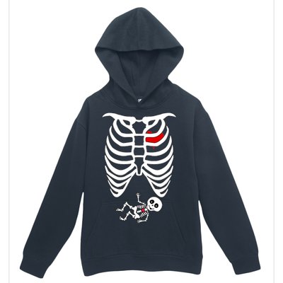 Pregnant Skeleton Urban Pullover Hoodie