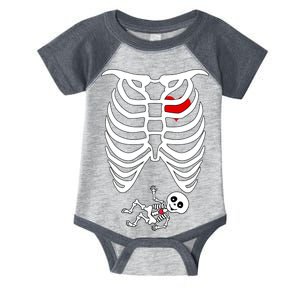 Pregnant Skeleton Infant Baby Jersey Bodysuit