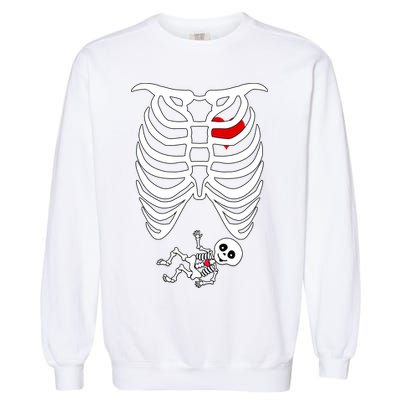 Pregnant Skeleton Garment-Dyed Sweatshirt