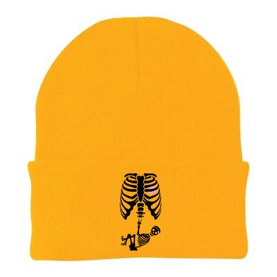 Pregnant Skeleton Baby Girl Halloween Costume Knit Cap Winter Beanie