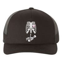 Pregnant Skeleton Baby Girl Halloween Costume Yupoong Adult 5-Panel Trucker Hat