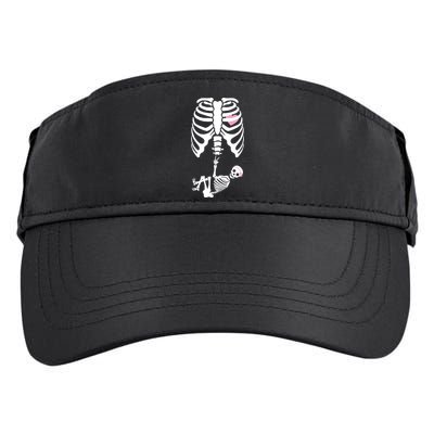 Pregnant Skeleton Baby Girl Halloween Costume Adult Drive Performance Visor