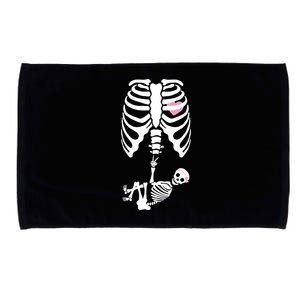 Pregnant Skeleton Baby Girl Halloween Costume Microfiber Hand Towel