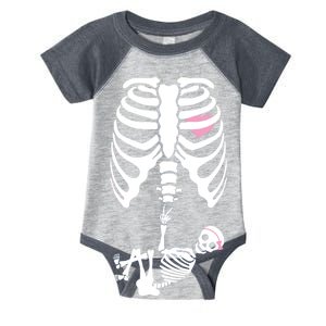 Pregnant Skeleton Baby Girl Halloween Costume Infant Baby Jersey Bodysuit