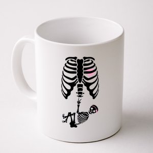 Pregnant Skeleton Baby Girl Halloween Costume Coffee Mug