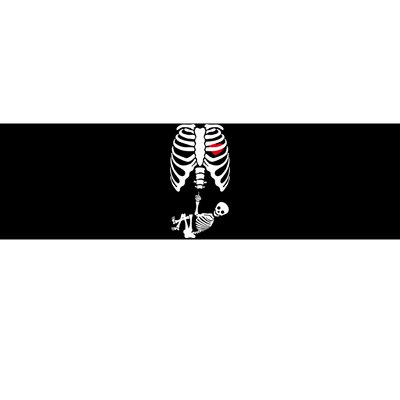 Pregnant Skeleton Baby Middle Finger Costume Bumper Sticker