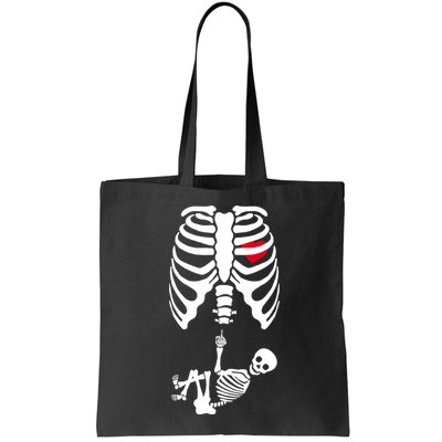 Pregnant Skeleton Baby Middle Finger Costume Bag
