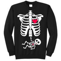 Pregnant Skeleton Ribcage with Baby Costume Sweatshirt