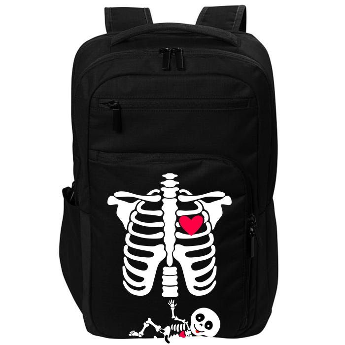 Pregnant Skeleton Ribcage with Baby Costume Impact Tech Backpack