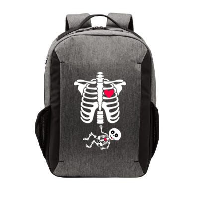 Pregnant Skeleton Ribcage with Baby Costume Vector Backpack