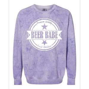 Premium Quality Beer Babe Finest Selection Colorblast Crewneck Sweatshirt