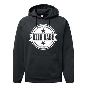 Premium Quality Beer Babe Finest Selection Performance Fleece Hoodie