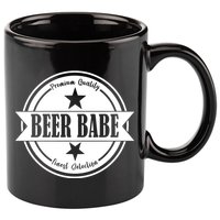 Premium Quality Beer Babe Finest Selection 11oz C Handle Ceramic Mug