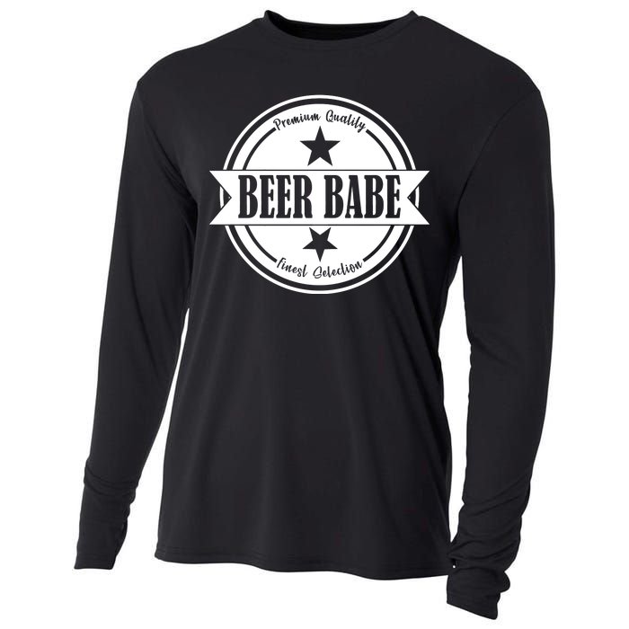 Premium Quality Beer Babe Finest Selection Cooling Performance Long Sleeve Crew