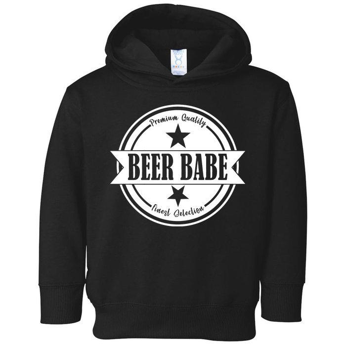 Premium Quality Beer Babe Finest Selection Toddler Hoodie