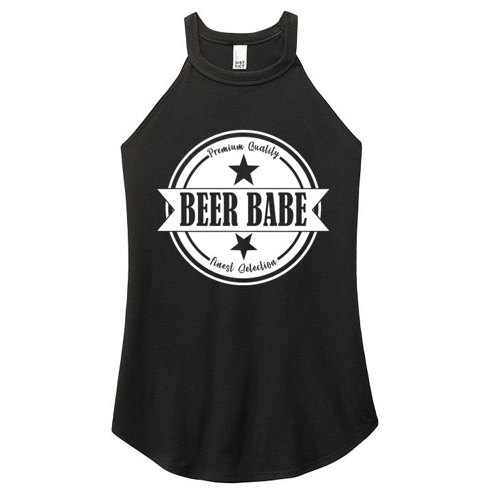 Premium Quality Beer Babe Finest Selection Women's Perfect Tri Rocker Tank