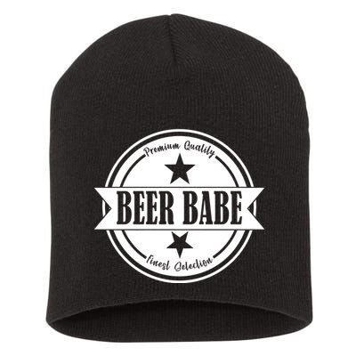 Premium Quality Beer Babe Finest Selection Short Acrylic Beanie