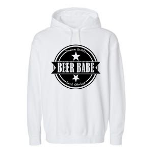 Premium Quality Beer Babe Finest Selection Garment-Dyed Fleece Hoodie