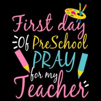 Preschool Pre K Pray For My Teacher Funny Impact Tech Backpack