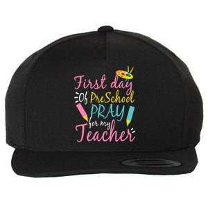 Preschool Pre K Pray For My Teacher Funny Wool Snapback Cap