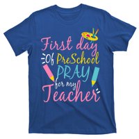 Preschool Pre K Pray For My Teacher Funny T-Shirt