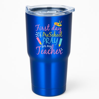 Preschool Pre K Pray For My Teacher Funny Tumbler
