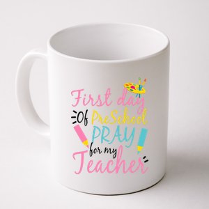 Preschool Pre K Pray For My Teacher Funny Coffee Mug