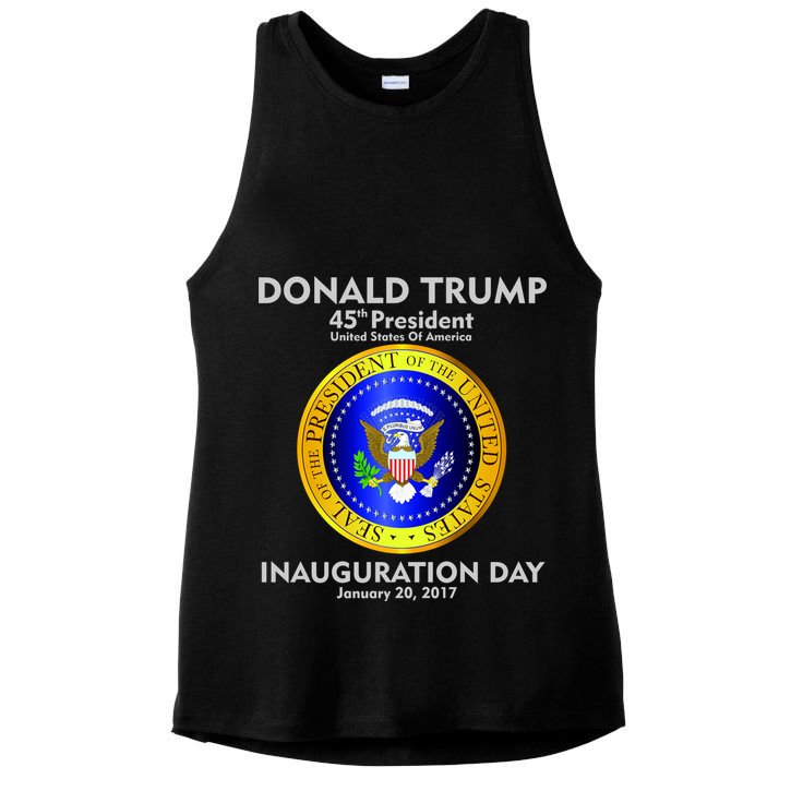 President Donald J. Trump Inauguration Day 2017 Ladies PosiCharge Tri-Blend Wicking Tank