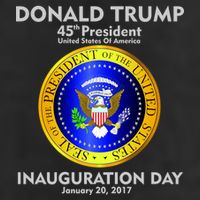 President Donald J. Trump Inauguration Day 2017 7 Panel Mesh Trucker Snapback Hat