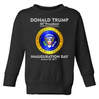 President Donald J. Trump Inauguration Day 2017 Toddler Sweatshirt