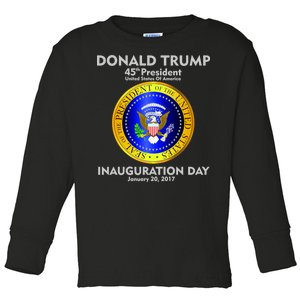 President Donald J. Trump Inauguration Day 2017 Toddler Long Sleeve Shirt