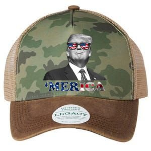 President Donald Trump Merica Patriotic USA Flag Legacy Tie Dye Trucker Hat