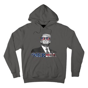 President Donald Trump Merica Patriotic USA Flag Hoodie