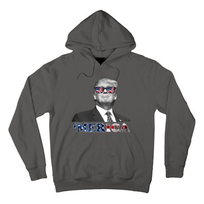 President Donald Trump Merica Patriotic USA Flag Hoodie