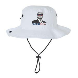 President Donald Trump Merica Patriotic USA Flag Legacy Cool Fit Booney Bucket Hat