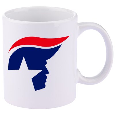 President Trump Star Republican Logo 11oz C Handle Ceramic Mug