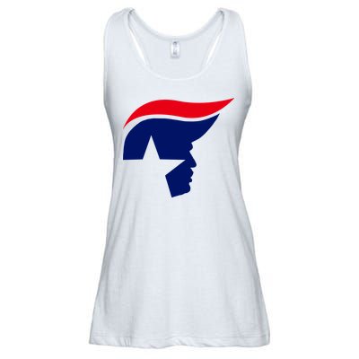 President Trump Star Republican Logo Ladies Essential Flowy Tank