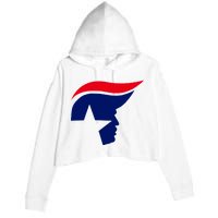 President Trump Star Republican Logo Crop Fleece Hoodie