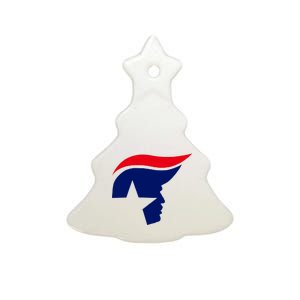 President Trump Star Republican Logo Ceramic Tree Ornament