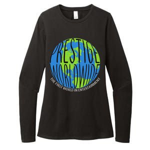 Prestige Worldwide First Word In Entertainment Womens CVC Long Sleeve Shirt